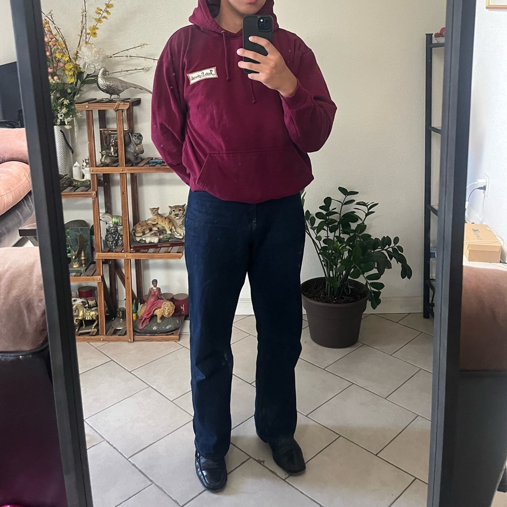Red Vintage Surfing Hoodie